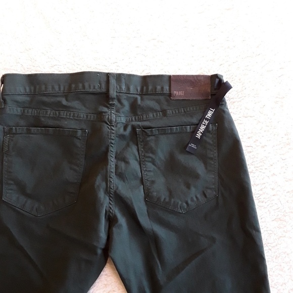 PAIGE | NWOT High Rise Lennox Jungle Green Jeans 25" Inseam - Picture 5 of 5